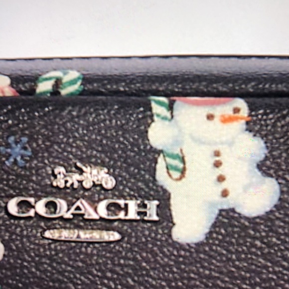 ☃️ COACH BOXY COSMETIC CASE WITH SNOWMAN PRINT ☃️ - Picture 12 of 16